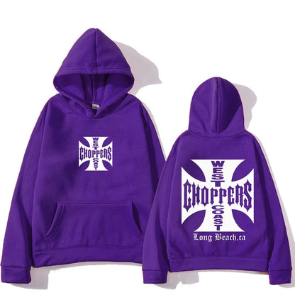 Paul Walker West Coast Choppers Hoodie Men Women's oversized Fashion Top hip hop Clothes Fleece Long Sleeve vintage Sweatshirt